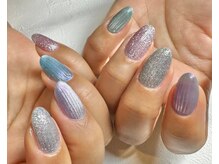 ラヴィネイル(La Vie Nail)/メタリックカラーオーロラネイル