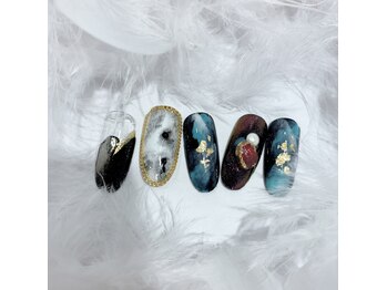 ドリーム ネイル 日暮里店(Dream Nail)/タイダイ風、天然石＜日暮里店＞