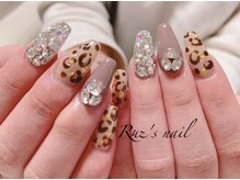 ラズネイル(RUZ'S NAIL)/【秋本】ヒョウ柄ネイル