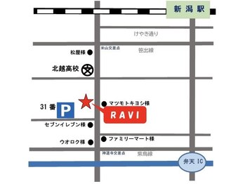 ラヴィー(RAVI)/地図