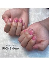 リッシュ ドゥ(RICHE deux)/じゅんわり血色ピンクネイル
