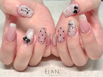 リボン×ツイード