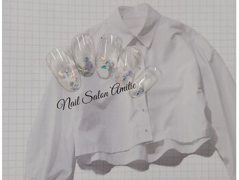 ネイルサロン アミティエ(Nail Salon Amitie)の写真/日々の生活にオシャレ*と可愛いと綺麗*を取り入れたい♪シンプルでも目に留まるセンスの光るお手元へ格上げ