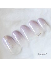 たゆ ネイル(たゆnail)/くすみグラデーションネイル