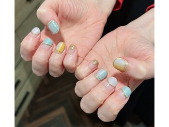 ネイルサロン リスタ(Rista)/ニュアンス　縦グラデ　マット