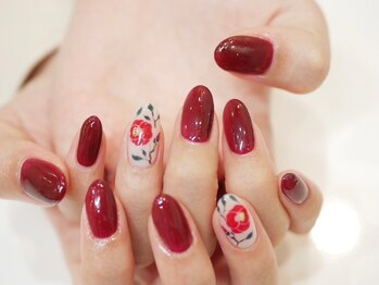 ビューティービースト フォー ネイルアンドアイラッシュ 松浜店(beauty:beast)/椿ネイル☆