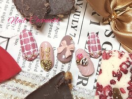 【限定】バレンタインネイル♪