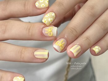 リン 恵比寿(RiN.)/イエローマットネイル akane