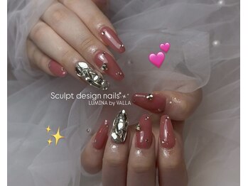 スカルプ×ストーンワンカラー☆