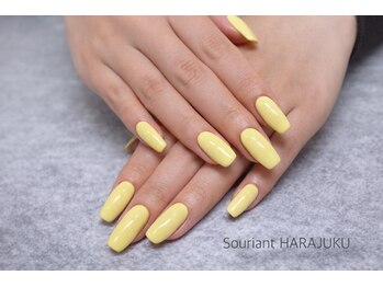 スリアンハラジュク(Souriant HARAJUKU)の写真/【大人の美しい指先に】自爪に優しくモチが良い♪豊富なカラー展開の大人可愛いデザイン！フィルイン対応◎