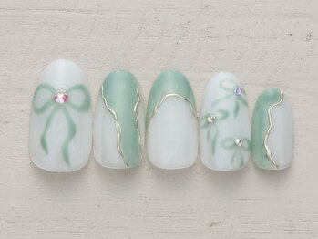 ひらひらリボンネイル 5990円