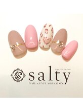 ネイルアンドアイラッシュサロン ソルティ 寺田町(salty)/9月定額ネイル