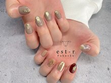 エストアール 博多口店(est-r.)/#ちぐはぐネイル