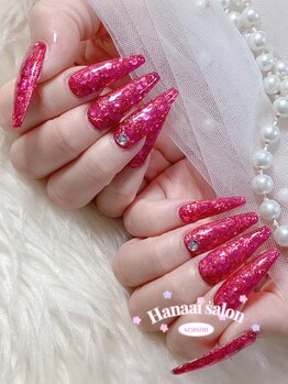 ハナアイ サロン 新大久保店(hanaai salon)/ワンカラー、ストーン付¥5980