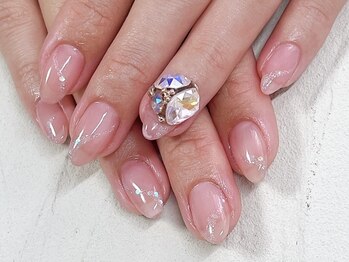 ケーズネイル製作所/お上品ビジューネイル