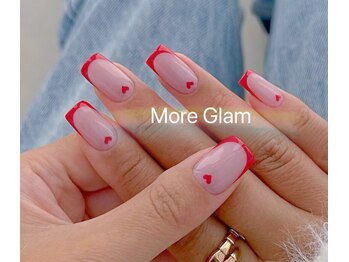 モアグラム 大宮東口店(More Glam)/自爪バレンタインネイル