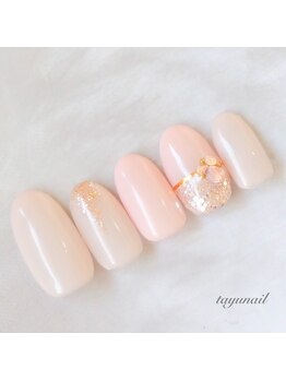 たゆ ネイル(たゆnail)/ナチュラルカラーデザインネイル