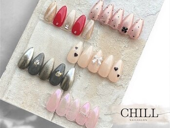 チル(CHILL)の写真/《韓国ネイル&ワンホンネイルもお任せ》ちゅるんと透明感のある指先でテンションUP♪【岸和田/春木駅すぐ】