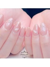 ピオニーネイル(peony nail)/たらし込みフラワー