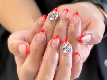 バタフライ 津田沼店(Butterfly)/ワンカラーベースフレンチ♪