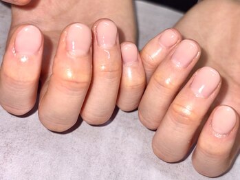 肌なじみワンカラーネイル