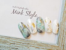 ミンクスタイル 恵比寿店(Mink Style)/グリーン大理石ネイル