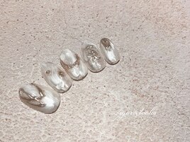 ニュアンス　ミラー　透け感