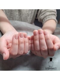 より自然な自爪風ワンカラー