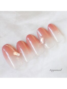 たゆ ネイル(たゆnail)/ナチュラルカラーグラデーション