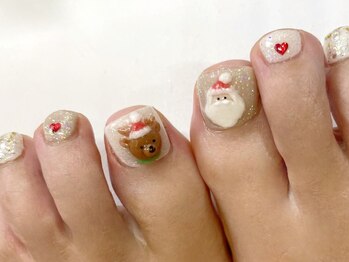 キラネイル アンド アイラッシュ by World Beauty(KIRA)/クリスマスフット