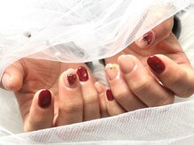 ボヌール ドゥ(Bonheur Deux)/#苺ネイル