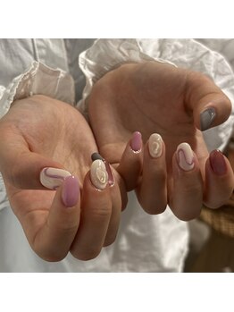 シアン(cyaan)/春色うねうねアート