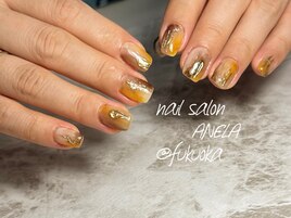 ニュアンスべっ甲ネイル