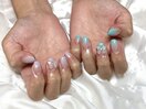 mix color ちぐはぐグラデ