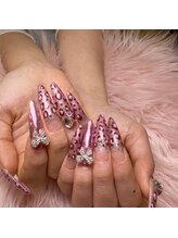 アートネイル ギャラリー(Art nail Gallery)/ミラパでガーリーレオパード！