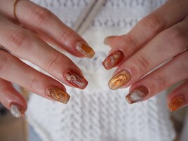秋ニュアンスネイル