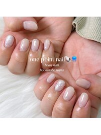 ワンポイントラメネイル