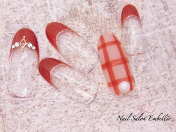 アンベリール 横浜店(Embellir)/(1656)マットチェックネイル