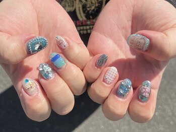 ポピー(Poppy)/ブルー×猫 fullart*