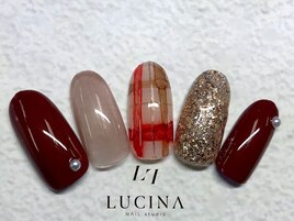 H-691ニュアンスチェックネイル