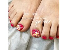 ジェルメ(germer)/ドライフラワーと手描きフラワー