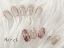 ナイスデイ(Niceday!)/ネイリストまき　３月デザイン