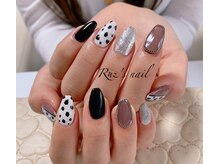 ラズネイル(RUZ'S NAIL)/【秋本】ダルメシアン柄ネイル