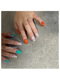 ヒョウ柄nail