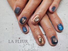 マグネット+ミラーネイル