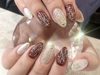 キャッツアイ東京 新宿店(Cat's eye TOKYO)/ツイードネイル