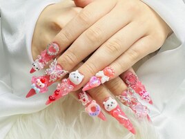 ロングスカルプアート付け放題