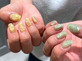 ぷっくりアートネイル