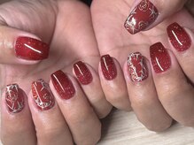 スワロンネイル 名古屋店(SWALLON NAIL)/楽曲イメージバラネイル