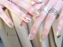 個性派ニュアンスネイル